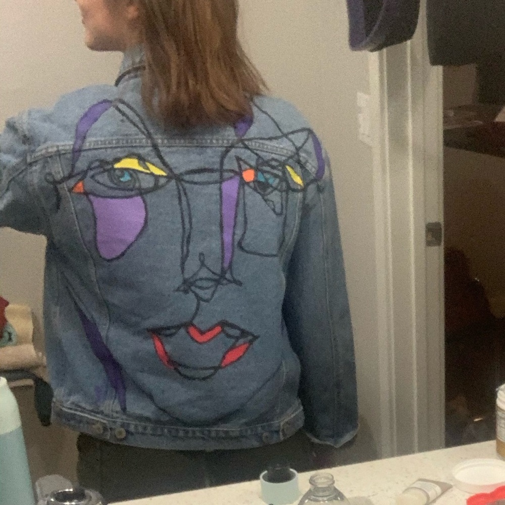 Hand Painted Designed Jacket !!! - image 2